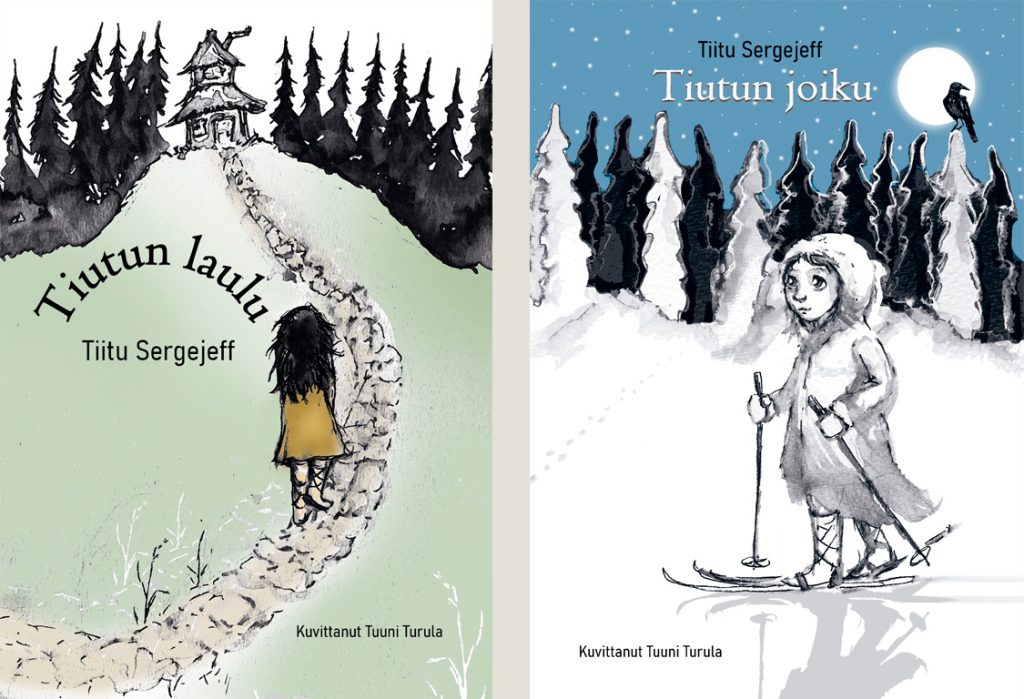 Tiutun laulu ja Tiutun joiku -kirjojen kannet.